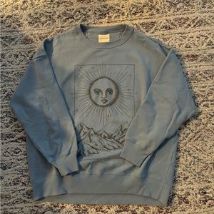 American Eagle blue tarot card crewneck